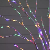 Nearly Natural Pre-Lit Artificial White Birch With 400 Color Changing Led Lights 6 Foot Pre-Lit Birch Christmas Tree