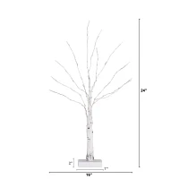 Nearly Natural 2ft Pre-Lit With 60 Warm White Led Lights Christmas Tree