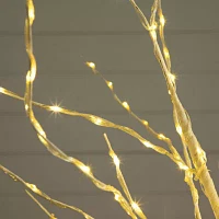 Nearly Natural 5ft Pre-Lit Artificial White Birch With 240 Warm White Led Lights 5 Foot Pre-Lit Birch Christmas Tree