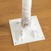 Nearly Natural 5ft Pre-Lit Artificial White Birch With 240 Warm White Led Lights 5 Foot Pre-Lit Birch Christmas Tree