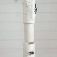 Nearly Natural 7ft Pre-Lit Artificial White Birch With 400 Warm White Led Lights 7 Foot Pre-Lit Birch Christmas Tree