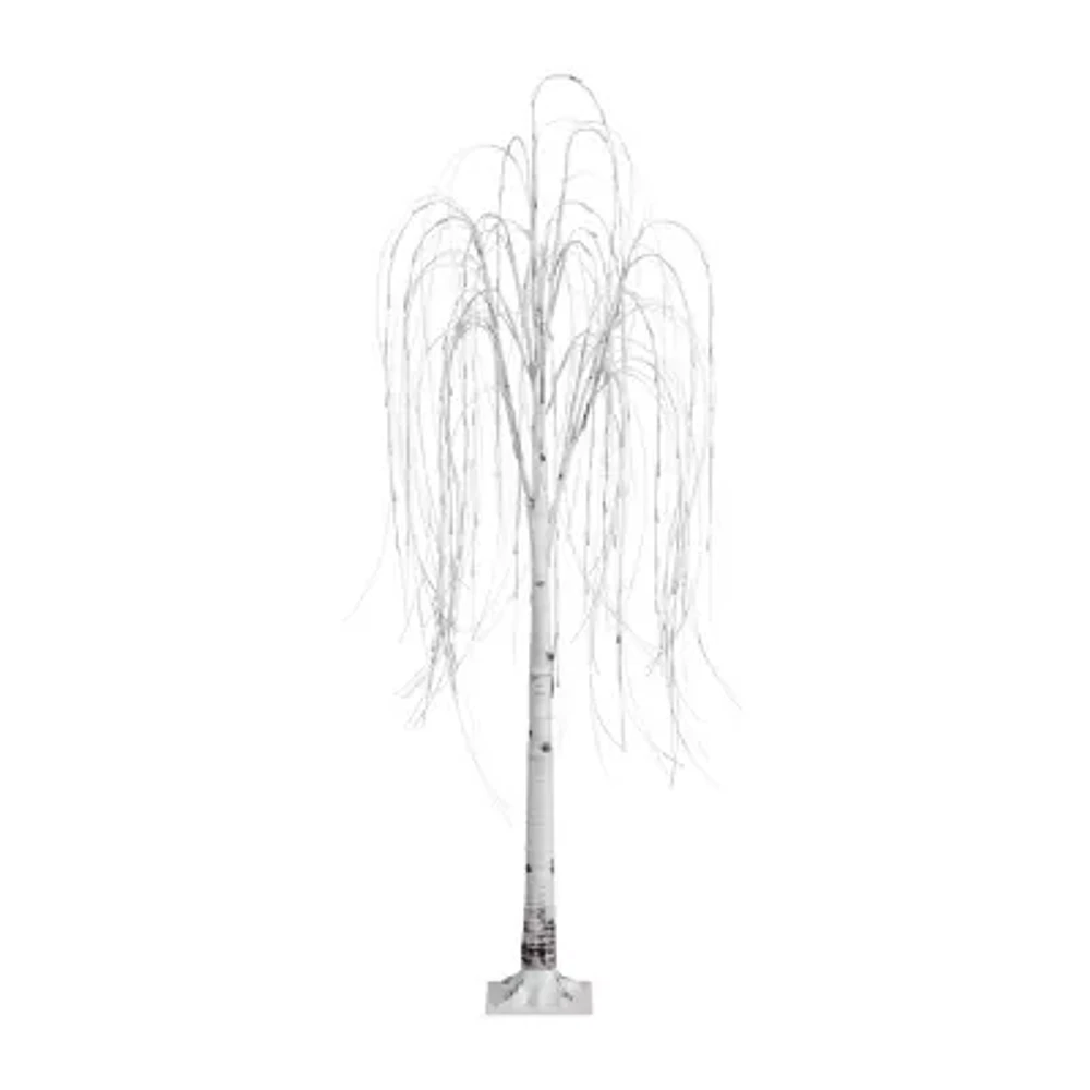 Nearly Natural Pre-Lit Artificial Weeping Willow With 160 Warm White Led Lights 6 Foot Pre-Lit Willow Christmas Tree