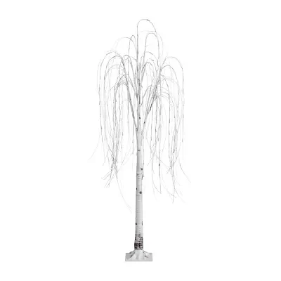 Nearly Natural Pre-Lit Artificial Weeping Willow  With 160 Warm White Led Lights 6 Foot Pre-Lit Willow Christmas Tree