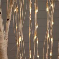 Nearly Natural Pre-Lit Artificial Weeping Willow  With 160 Warm White Led Lights 6 Foot Pre-Lit Willow Christmas Tree