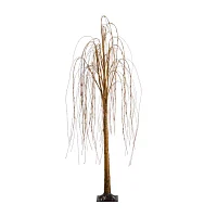 Nearly Natural 6ft Pre-Lit Artificial Willow  With 160 Warm White Led Lights 6 Foot Christmas Tree