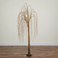 Nearly Natural 6ft Pre-Lit Artificial Willow  With 160 Warm White Led Lights 6 Foot Christmas Tree