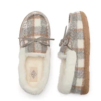 St. John's Bay Faux Fur Womens Moccasin Slippers