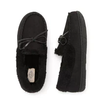 St. John's Bay Faux Fur Womens Moccasin Slippers