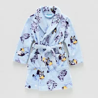 Toddler Boys Mid Length Long Sleeve Bluey Robe