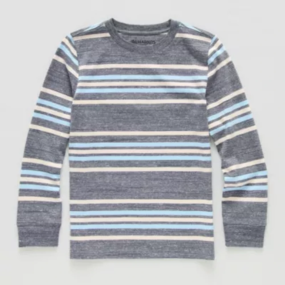 Thereabouts Little & Big Boys Crew Neck Long Sleeve T-Shirt