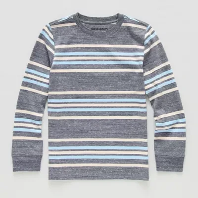 Thereabouts Little & Big Boys Crew Neck Long Sleeve T-Shirt