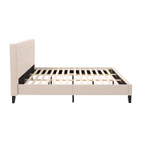 Nova Ridge Upholstered Tufted Platform Bed