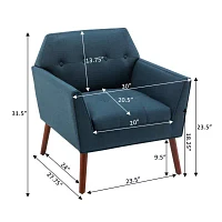 Take-A-Seat Andy Mid Century Modern Accent Lounge Armchair