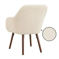 Take-A-Seat Charlotte Wingback Sherpa Accent Armchair