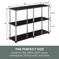 Designs2Go No Tools Console Table with Shelves