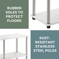 Designs2Go No Tools Console Table with Shelves