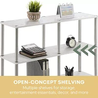 Designs2Go No Tools Console Table with Shelves