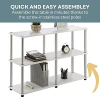 Designs2Go No Tools Console Table with Shelves