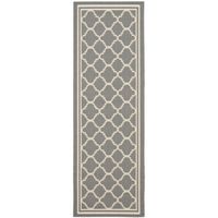 Safavieh Courtyard Collection Crispian Geometric Indoor/Outdoor Runner Rug