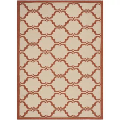 Safavieh Courtyard Collection Jobeth Geometric Indoor/Outdoor Area Rug