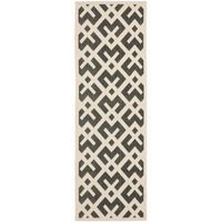 Safavieh Courtyard Collection Darrin Geometric Indoor/Outdoor Runner Rug