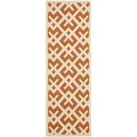 Safavieh Courtyard Collection Darrin Geometric Indoor/Outdoor Runner Rug