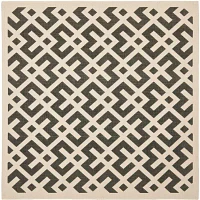 Safavieh Courtyard Collection Darrin Geometric Indoor/Outdoor Square Area Rug