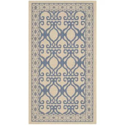 Safavieh Courtyard Collection Desi Geometric Indoor/Outdoor Area Rug