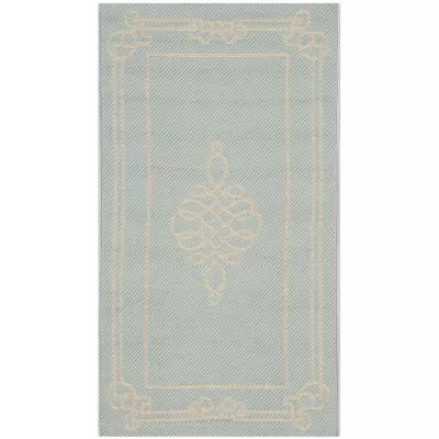 Safavieh Courtyard Collection Keane Oriental Indoor/Outdoor Area Rug