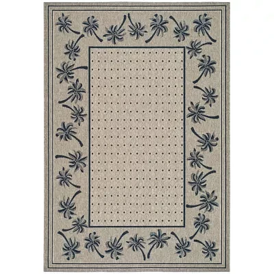 Safavieh Courtyard Collection Moema Floral Indoor/Outdoor Area Rug