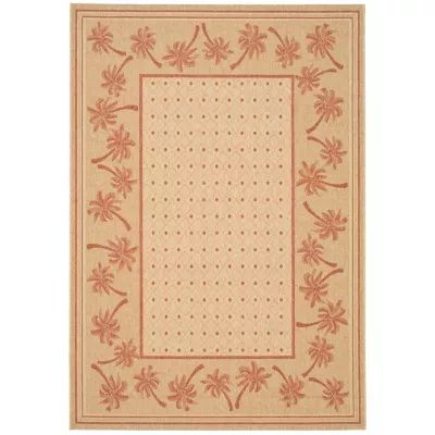 Safavieh Courtyard Collection Moema Floral Indoor/Outdoor Area Rug