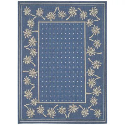 Safavieh Courtyard Collection Moema Floral Indoor/Outdoor Area Rug