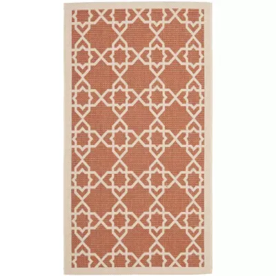 Safavieh Courtyard Collection Nicol Geometric Indoor/Outdoor Area Rug
