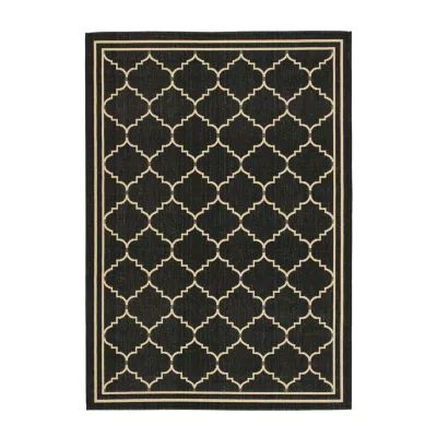 Safavieh Courtyard Collection Skin Geometric Indoor/Outdoor Area Rug