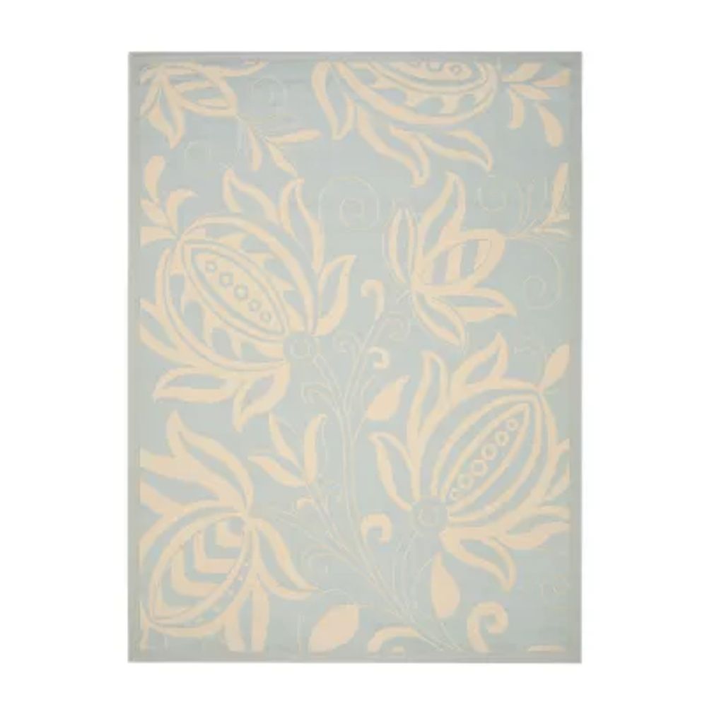 Safavieh Courtyard Collection Tarek Floral Indoor/Outdoor Area Rug