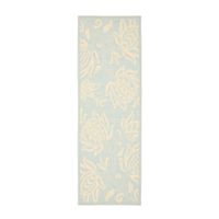 Safavieh Courtyard Collection Tarek Floral Indoor/Outdoor Runner Rug