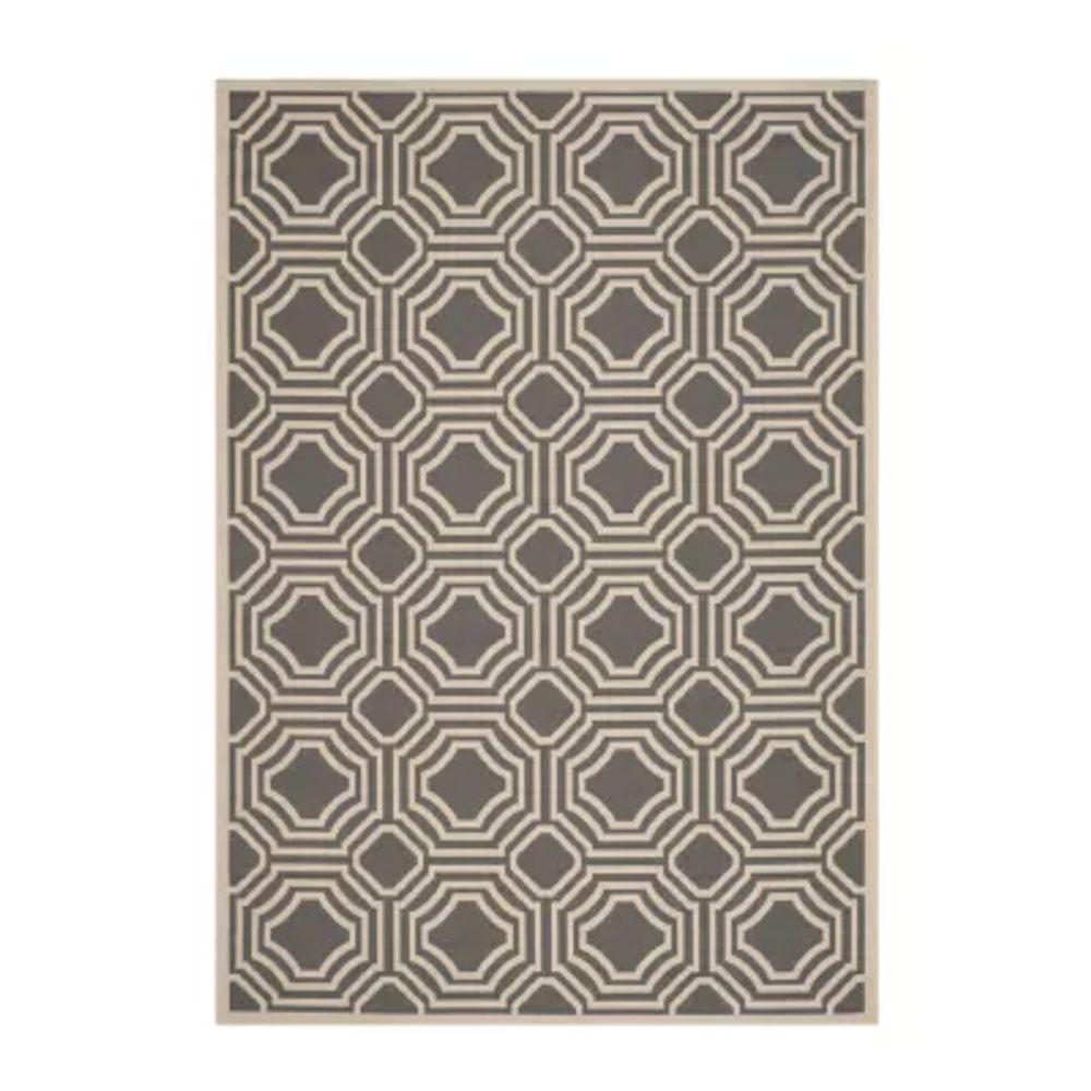 Safavieh Courtyard Collection Torma Geometric Indoor/Outdoor Area Rug