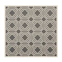 Safavieh Courtyard Collection Torma Geometric Indoor/Outdoor Square Area Rug