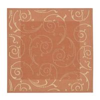 Safavieh Courtyard Collection Torvald Oriental Indoor/Outdoor Square Area Rug