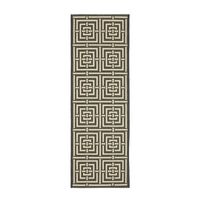 Safavieh Courtyard Collection Varvara Geometric Indoor/Outdoor Runner Rug