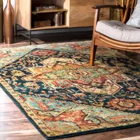 nuLoom Tribal Medallion Tabetha Rectangular Rug