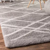 NuLoom Dupree Lattice Shag Area Rug