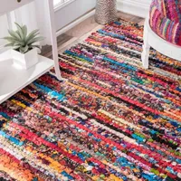 nuLoom Braided Chindi Cotton Michiko Rug