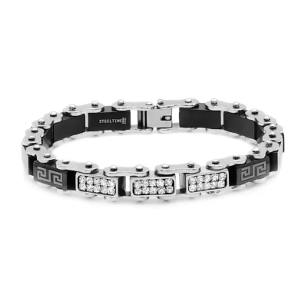 Stainless Steel 8 Inch Solid Link Link Bracelet