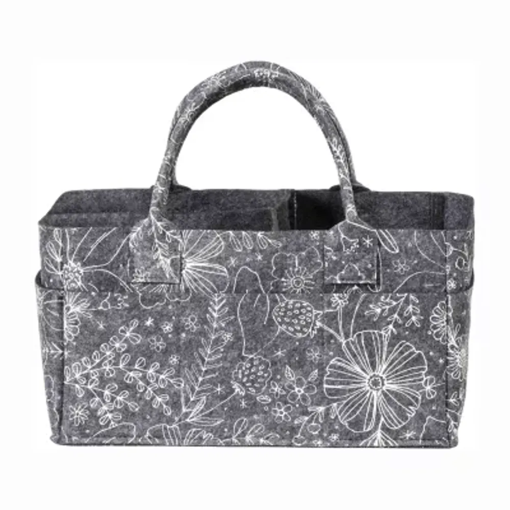 Trend Lab Floral Felt Diaper Caddy