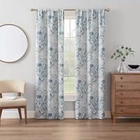 Eclipse Kerry Paisley Energy Saving Blackout Rod Pocket Set of 2 Curtain Panel