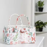 Trend Lab Painterly Floral Felt Diaper Caddy