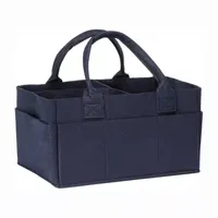 Trend Lab Navy Felt Diaper Caddy