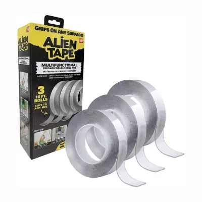 Alien Tape Double Sided Multipurpose Removeable Adhesive Transparent  Grip MountingTape
