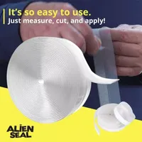 Alien Draft Seal Anti-Draft Adhesive and Flexible Flap to Seal Gaps Around Doors, Showers, and Windows